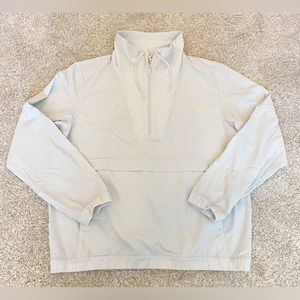 Lululemon Seek Vistas 1/2 zip pullover seersucker ice baby blue